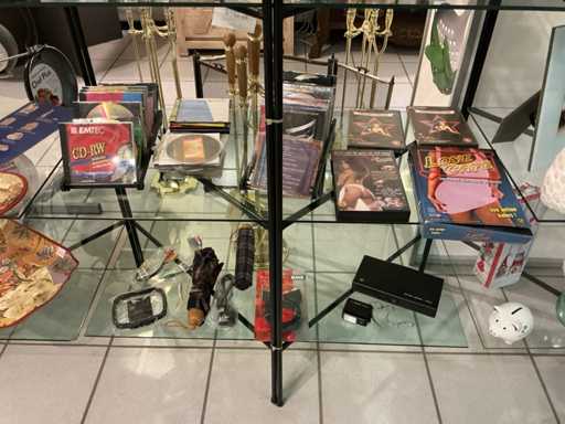 Various electronics and video cassettes