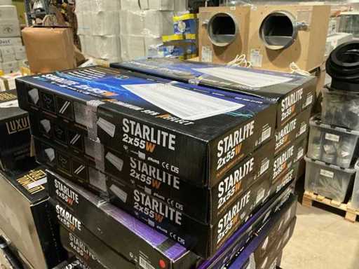 Starlite 2x55w Luminaires (6x)