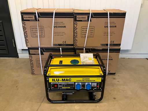 5x Ongebruikt ILU-MAC UG3000R Stroomgenerator