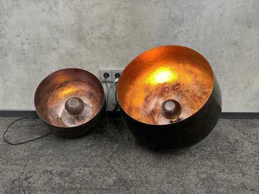 2x Zijlstra - lampada in acciaio in bronzo