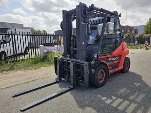 Linde - H60D - Triplex 4,9M, Levage libre, Levier latéral, Positionner fourchette - Chariot élévateur