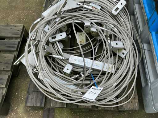 Lot of Clamping Cables Inox