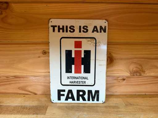 metaal reclame wandbord