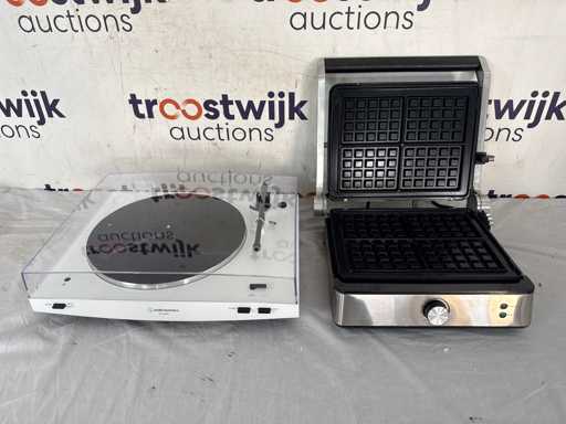 Audio-Technica AT-LP3XBT Wit – Bluetooth platenspeler|GreenPan Bistro - Contact Grill - openklapbaar 