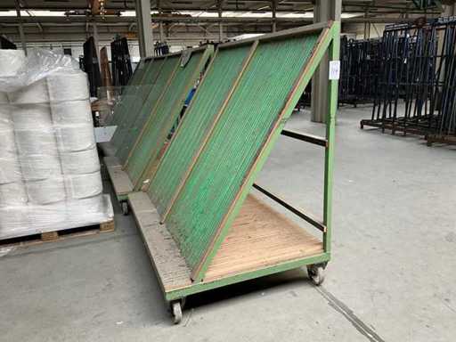 Cărucior de sticlă și farfurie (3x)