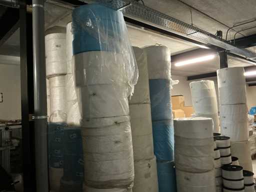 Batch of semi-finished products on a roll (240x)