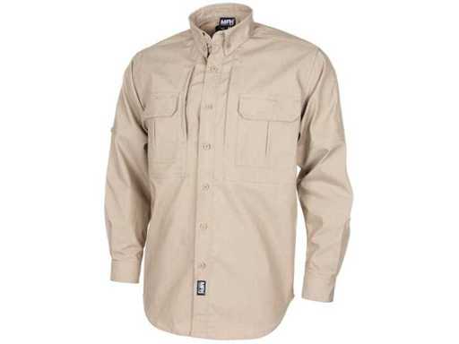 Chemise, « Attack », manches longues, kaki, Téflon, Rip Stop (R14) (4x)