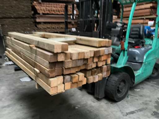 Grenen paal geschaafd/geïmpregneerd - 180x6,5x6,5 cm (60x)