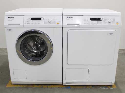 Machine à laver Miele W 5864 SoftCare System & Sèche-linge Miele T 8841 C SoftCare System