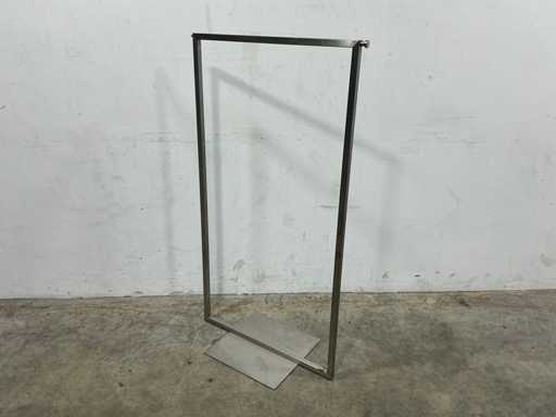 Clothes rack matte stainless steel (16x)