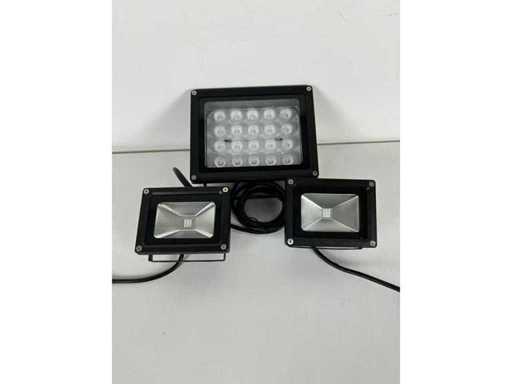 QUANS - Flood LED UV - Flood Light UV (3x)