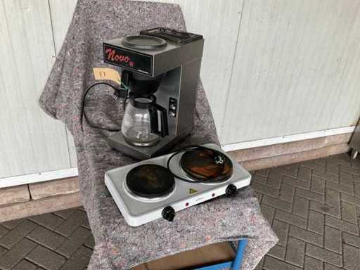 Novo-Kaffeemaschine und Kochplatt