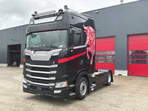 2017 Scania S580 V8 Truck, ciągnik siodłający z naczepą
