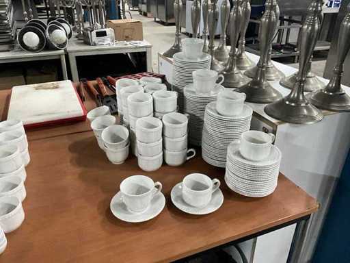 Churchill koffiekoppen met schotel (42x)