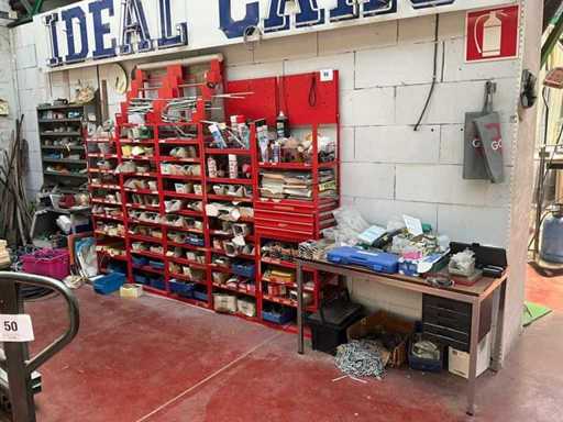 5m Warehouse racks with contents