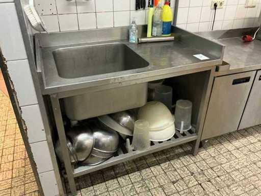 Lavandino in acciaio inox