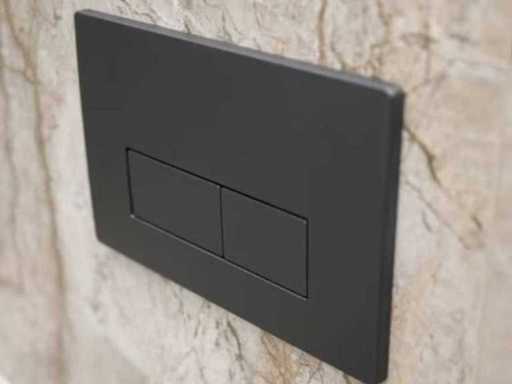 Control panel matt black Saqu