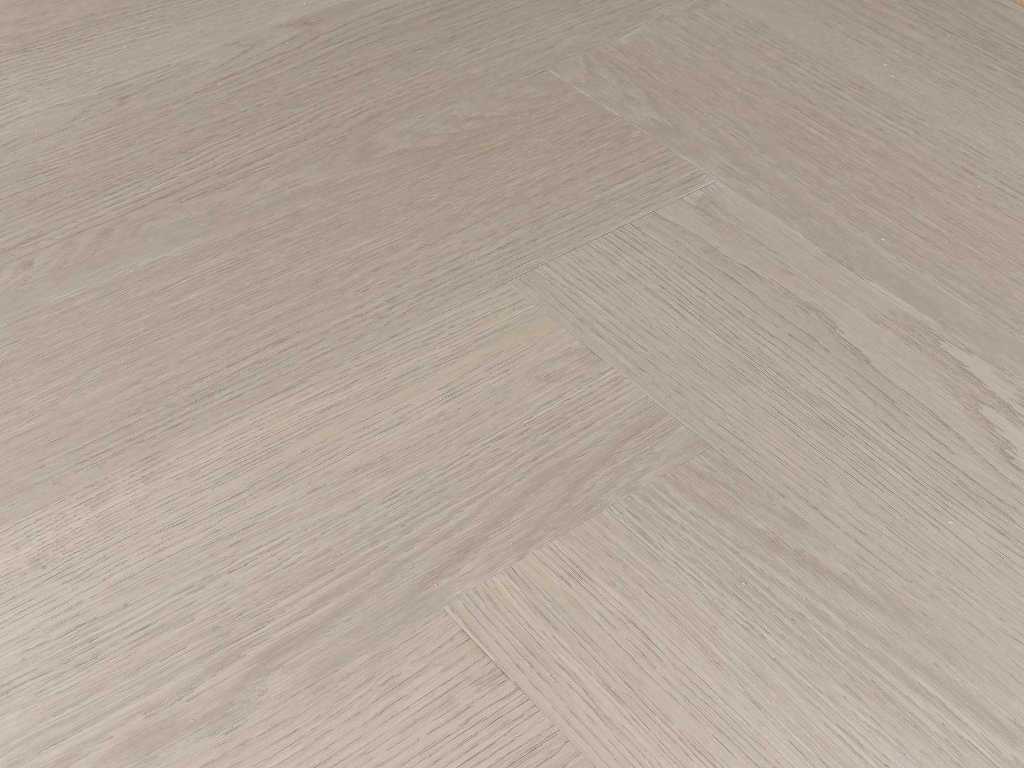91 m2 SPC PVC-click visgraat - 610 x 150 x 4 mm