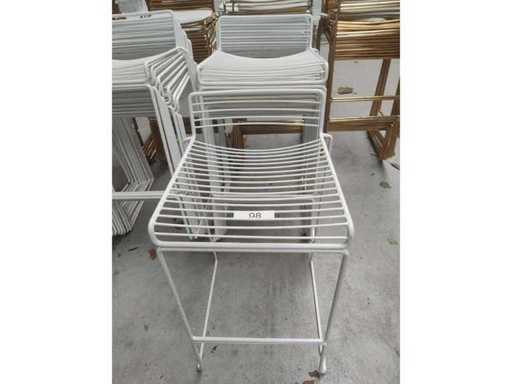 10x bar stool white without cushions (10x)