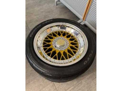 Jante à table Porsche 3 pièces jante haute brillance ACT Roue forgée unique