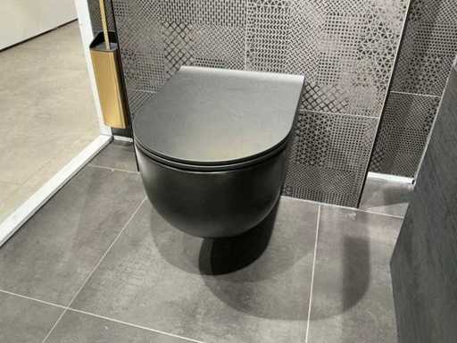 Globo - GLSETMES03N Futuro Flush - Toilettes murales avec lunette