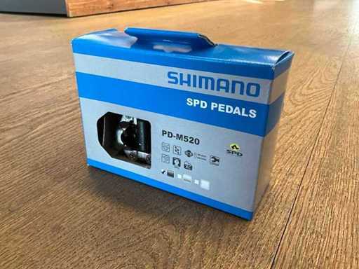 Shimano PD-M520 set pedalen SM-SH51 (3x)