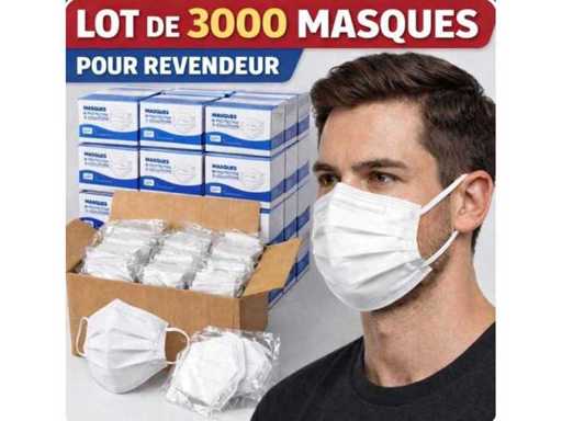 3.000-teilige Maskenset, gefüllt mit fünf Teilen