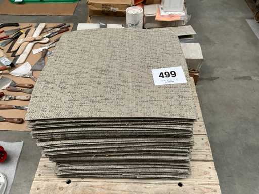 batch of textile floor tiles