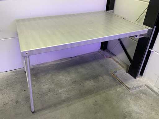 Mas? de lucru pliabil? din aluminiu cu arcuri cu gaz