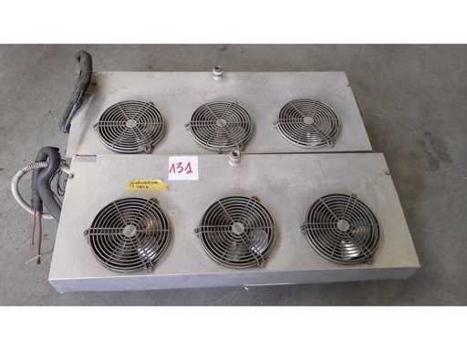 Evaporatoare cu trei ventilatoare pentru camere reci (2x)