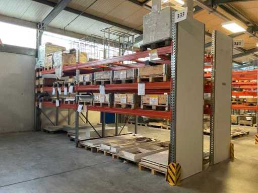 Heavy-duty shelf, with contents