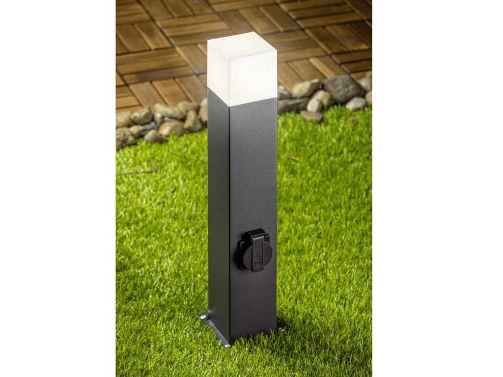 4 x Largo 50 Schuko outdoor lamp dimmable black