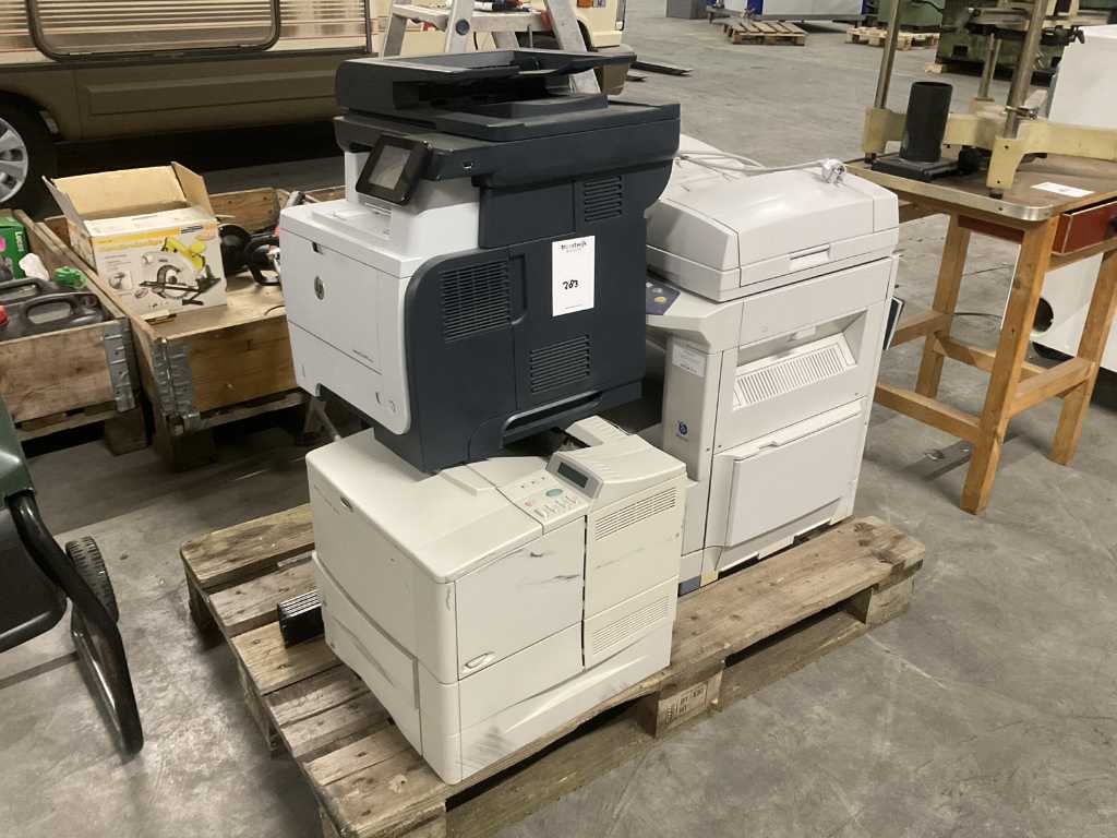 Różne drukarki HP (3x)