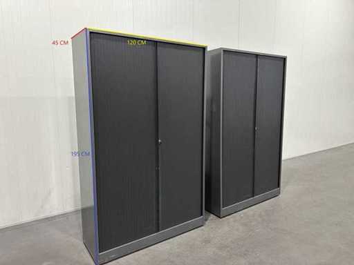 Dulap cu ușă rulantă Ahrend | Dulapul de dosare | 195 x 120 x 45 cm | Antracit