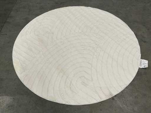 Lot Japandi Fluffy Bows Ivory 200x200cm Runde Teppiche (12x)