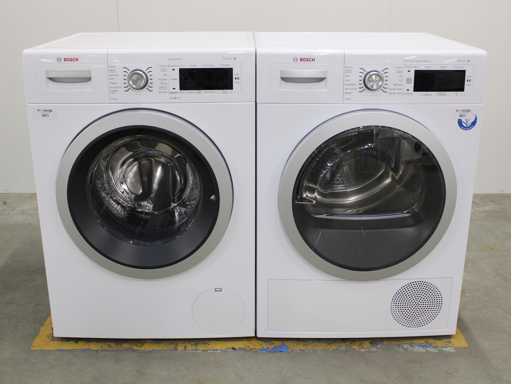 Bosch Series|8 VarioPerfect Waschmaschine & Bosch Series|8 Selbstreinigender Kondensatortrockner