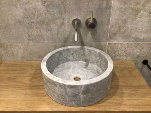 Natuursteen Marmer Grijs Wastafel 40,6x15 cm 2 stuks