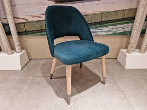 2 x chaises à manger Castle-Line modèle Joy Tub Design vert