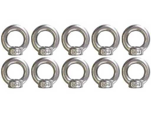 Nakrętka oczna M8 Stal nierdzewna 316 DIN 582 (300x)