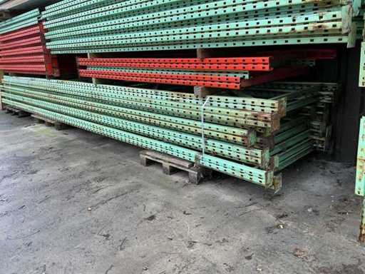 Disassembled pallet racking