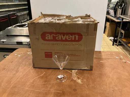 Verres cocktail en plastique Araven (24x)