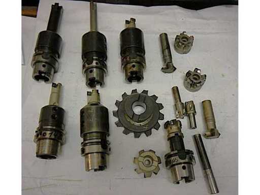 ISCAR - Fraises/têtes de coupe assortiment WSP (15x) + 6x montages HSK-A63