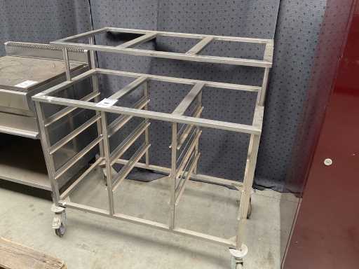 Rack mobile en acier inox