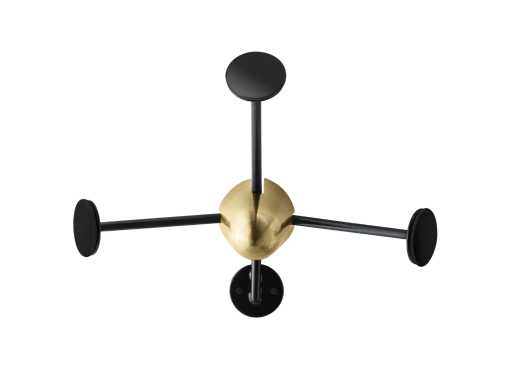Gubi Matégot coat rack Soft black semi matt Kapstok (3x)