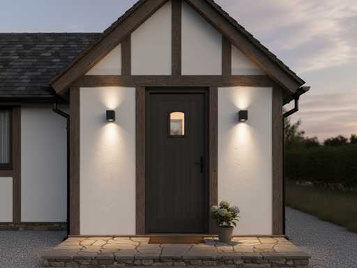 Wall lamp modern rectangular GU10 fitting sand black waterproof (24x)