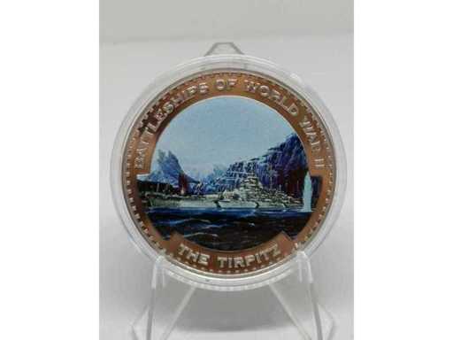 5 Kwacha color argento – Corazzate della Seconda Guerra Mondiale: The Tirpitz – Malawi – 2009