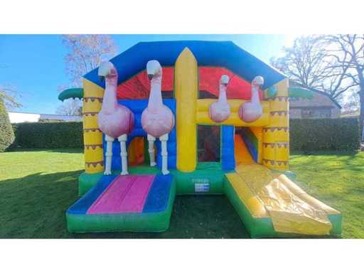 Springkasteel Flamingo Overdekt