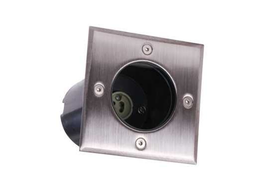 Grondspot GU10 fitting vierkant (10x)