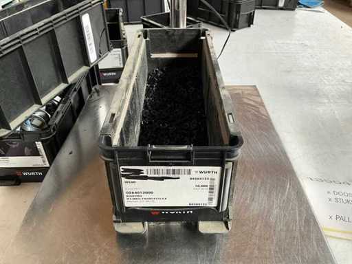 Würth 2.50kg Rosettes black 4.8 in stackable container