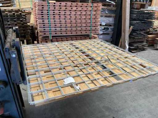 Panneau en maille galvanisée - 180x180 cm (4x)